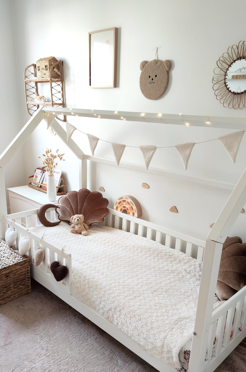 Coeur à suspendre - Beige