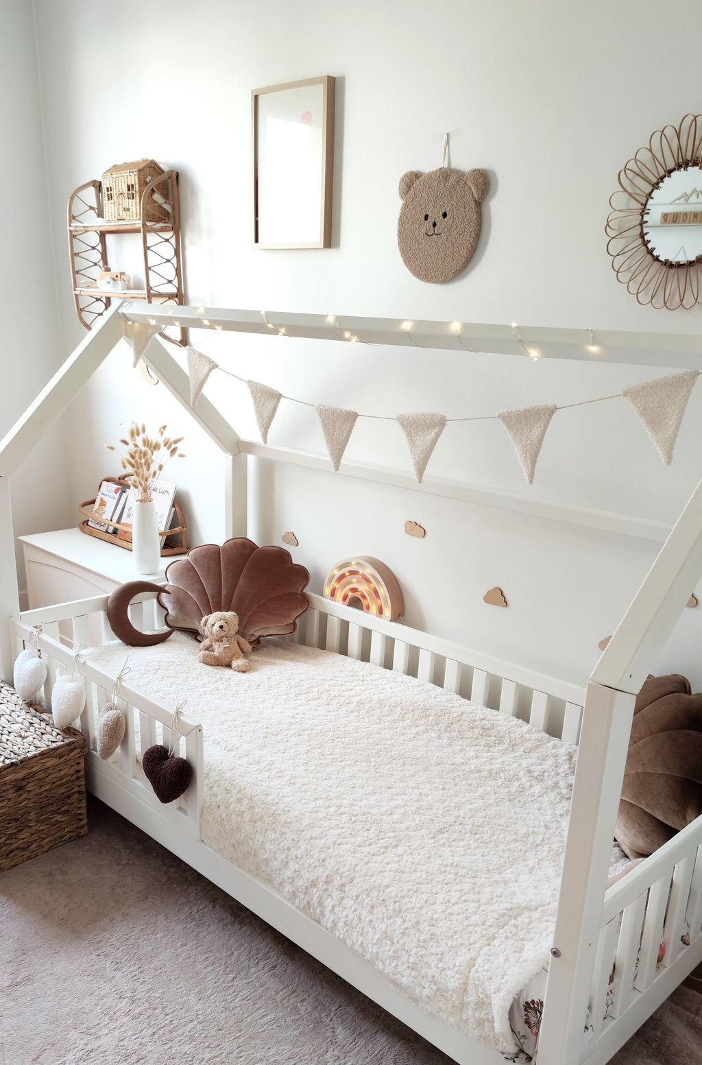 Coeur à suspendre - Écru