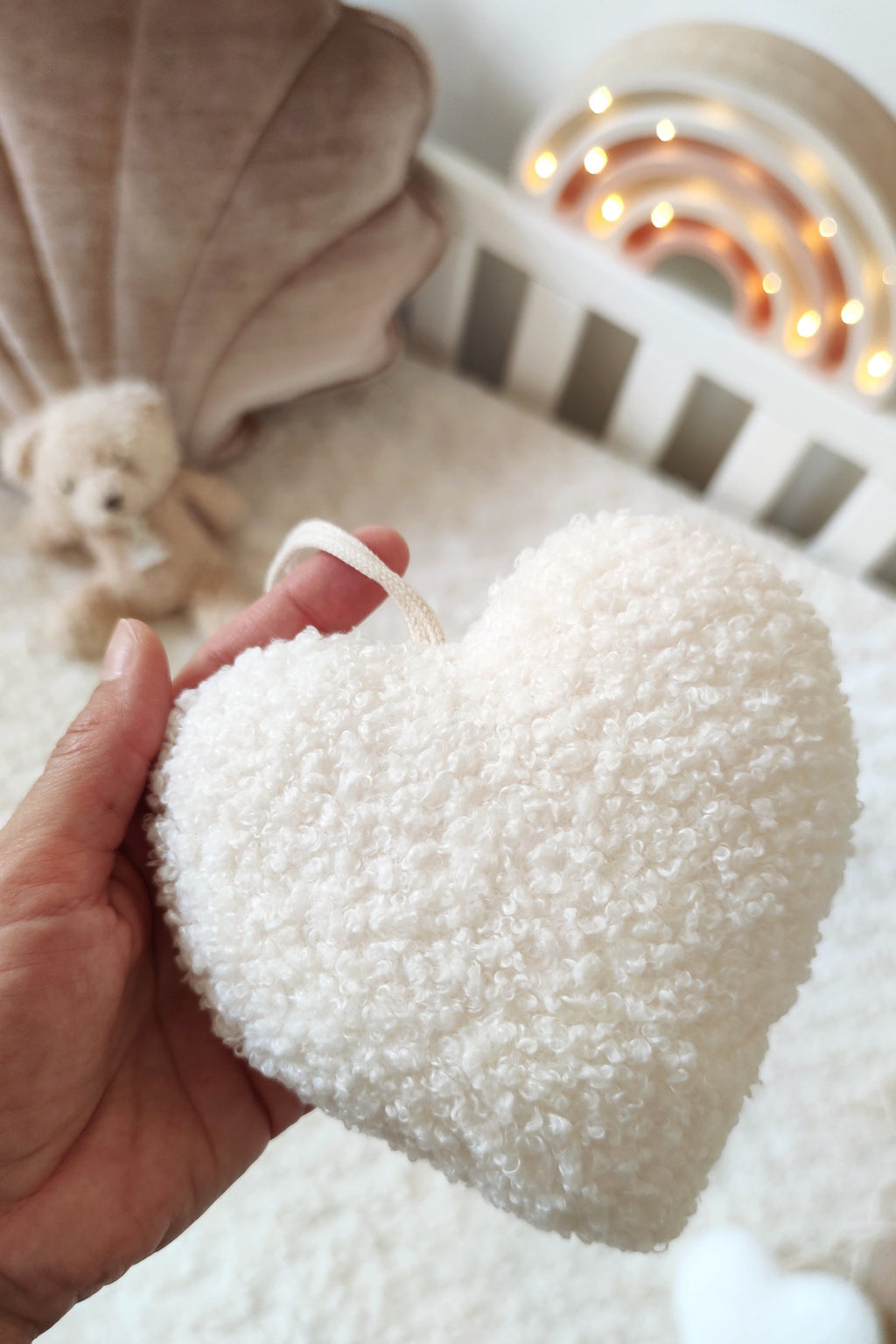 Coeur à suspendre - Écru