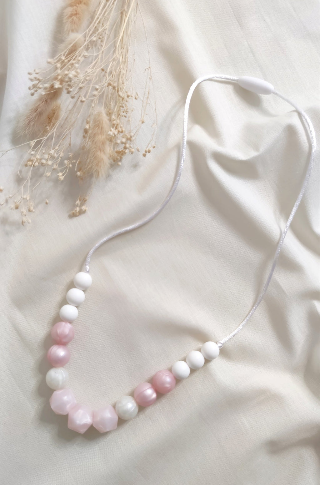 Collier d'allaitement - Rose nacré