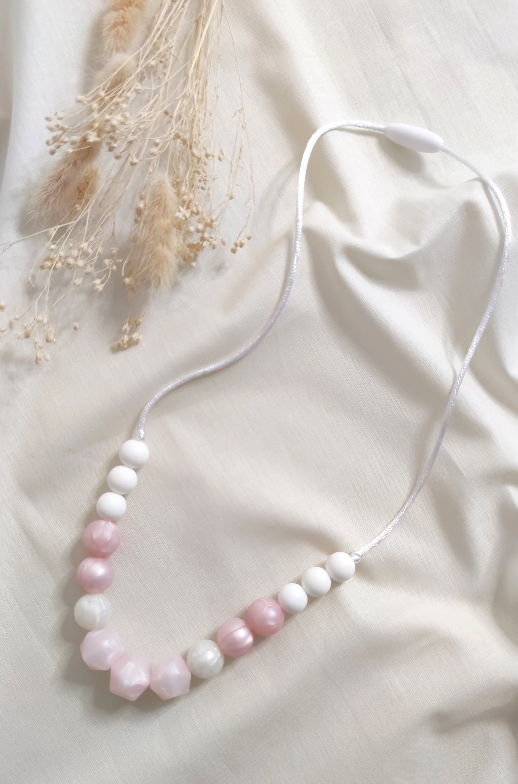 Collier d'allaitement - Rose nacré