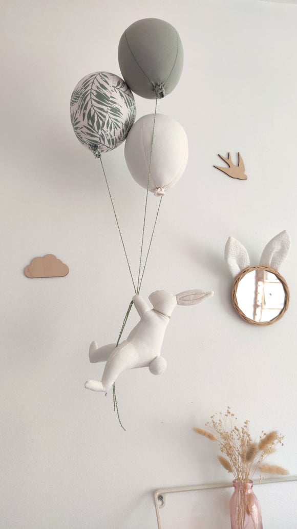 Lapin & Ballons - Feuillages vert