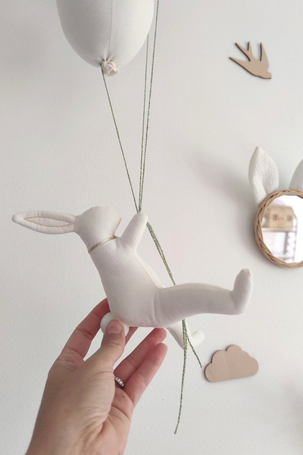 Lapin & Ballons - Feuillages vert