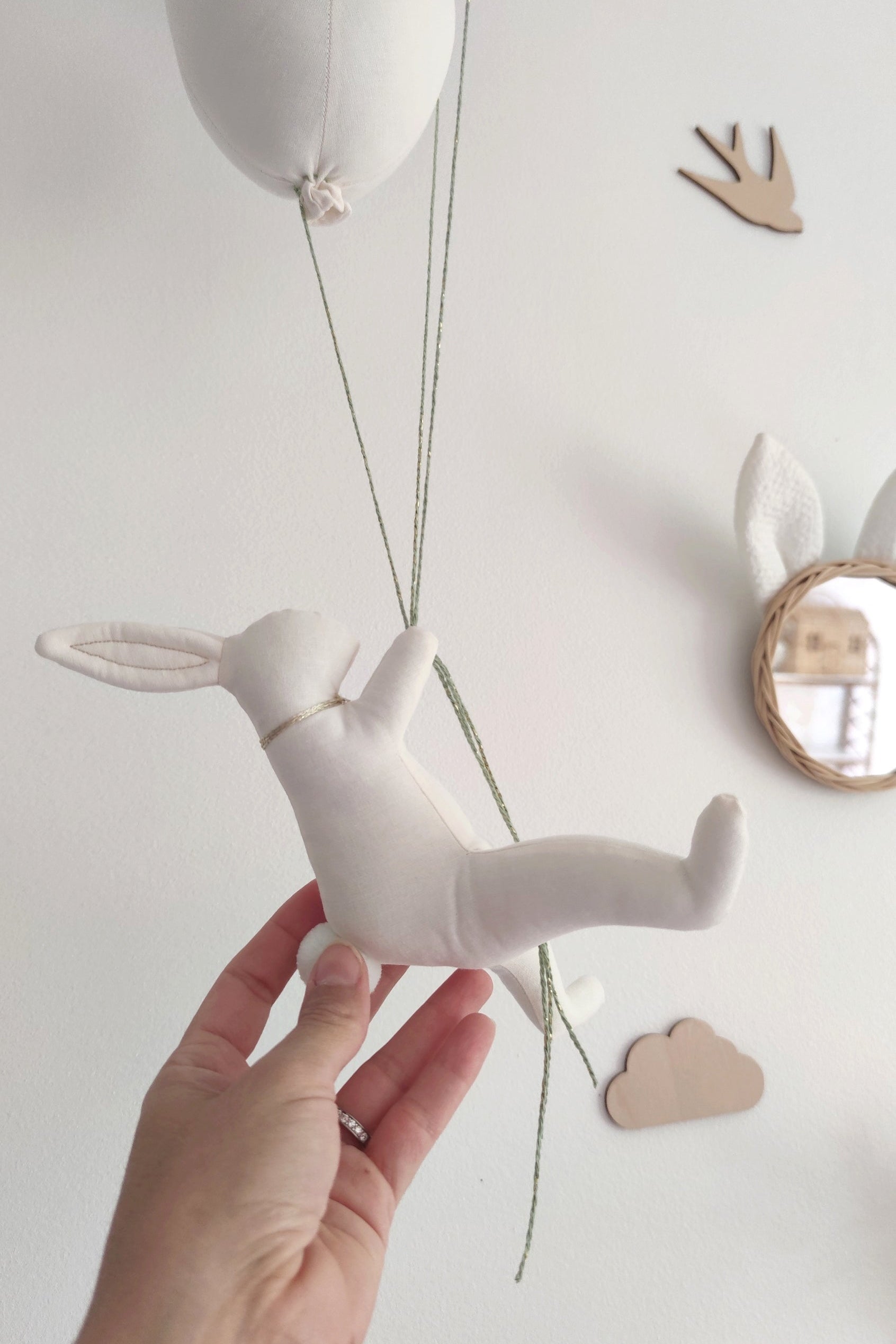 Lapin & Ballons - Feuillages vert