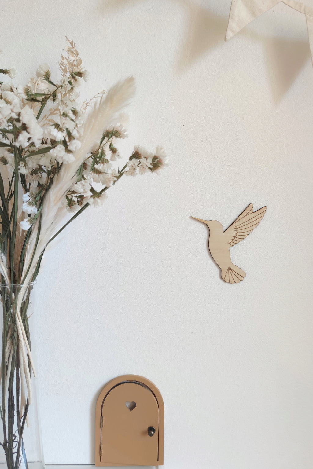 Forme en bois - Trio de colibris