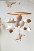 Mobile décoratif Lapin & Ballons - vichy beige
