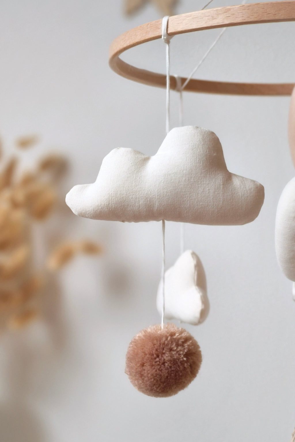 Mobile décoratif Lapin & Ballons - vichy beige