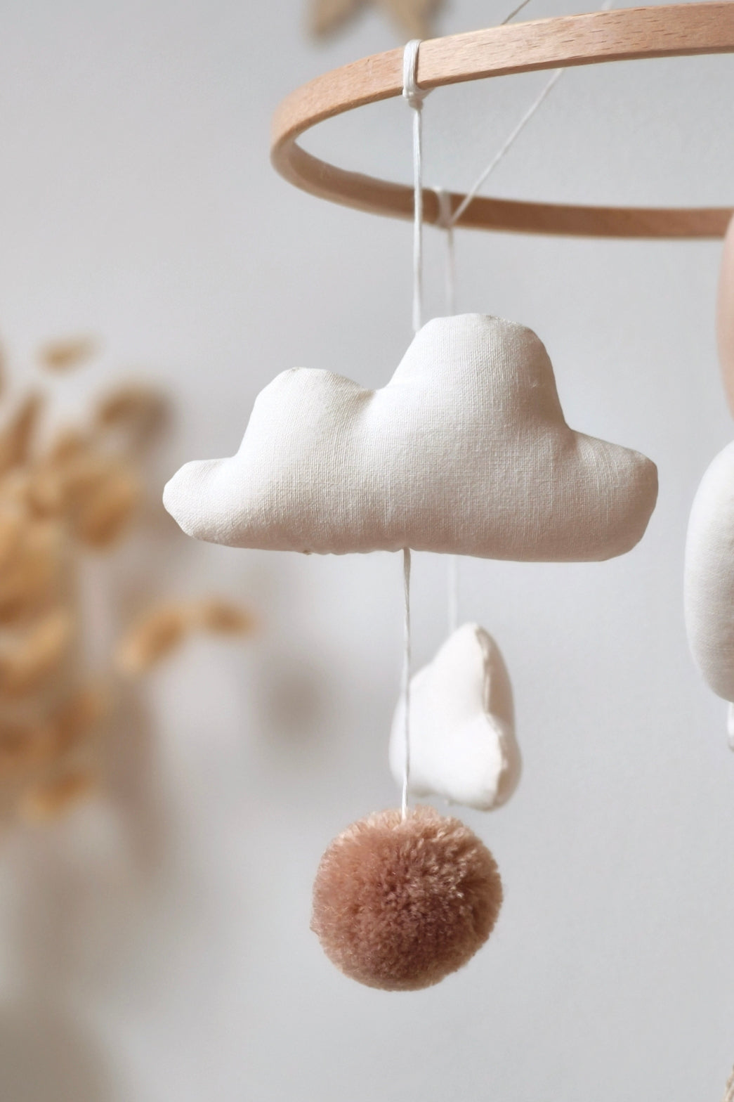 Mobile décoratif Lapin & Ballons - vichy beige