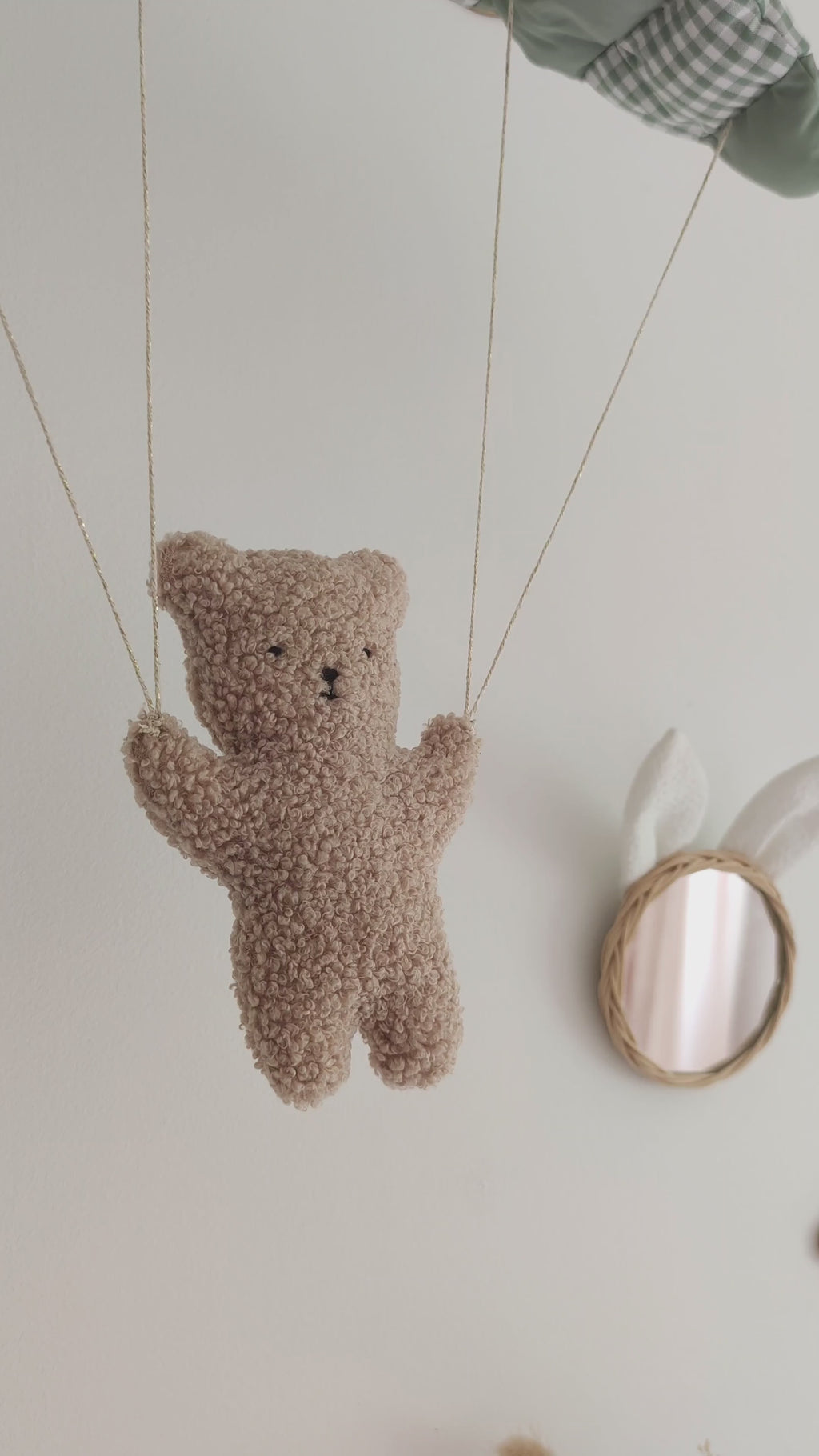 Nounours en parapente - Vichy vert