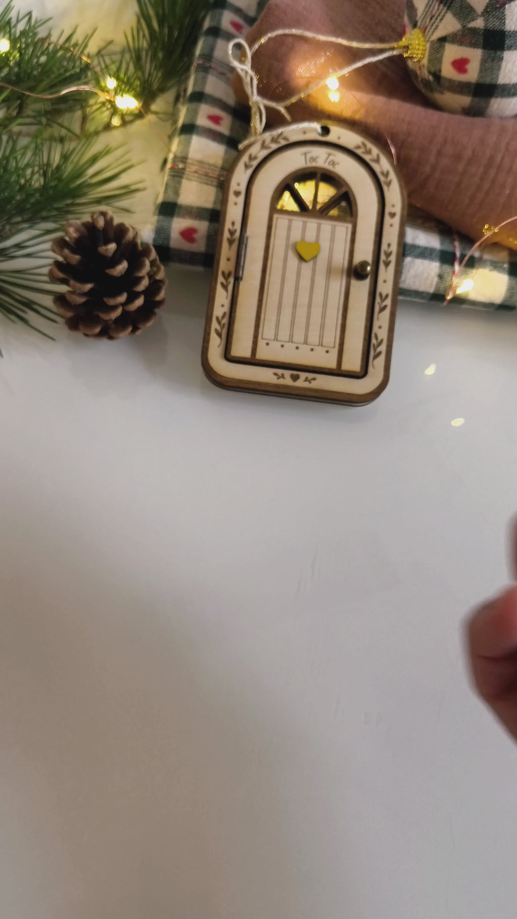 Porte magique en bois personnalisée - Message Secret