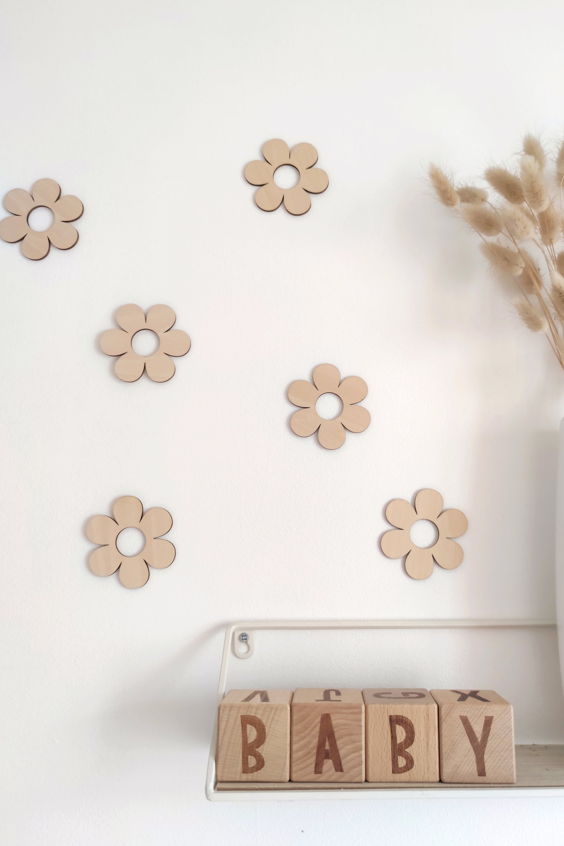 Formes en bois - Fleurs