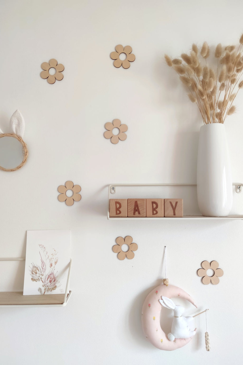 Formes en bois - Fleurs