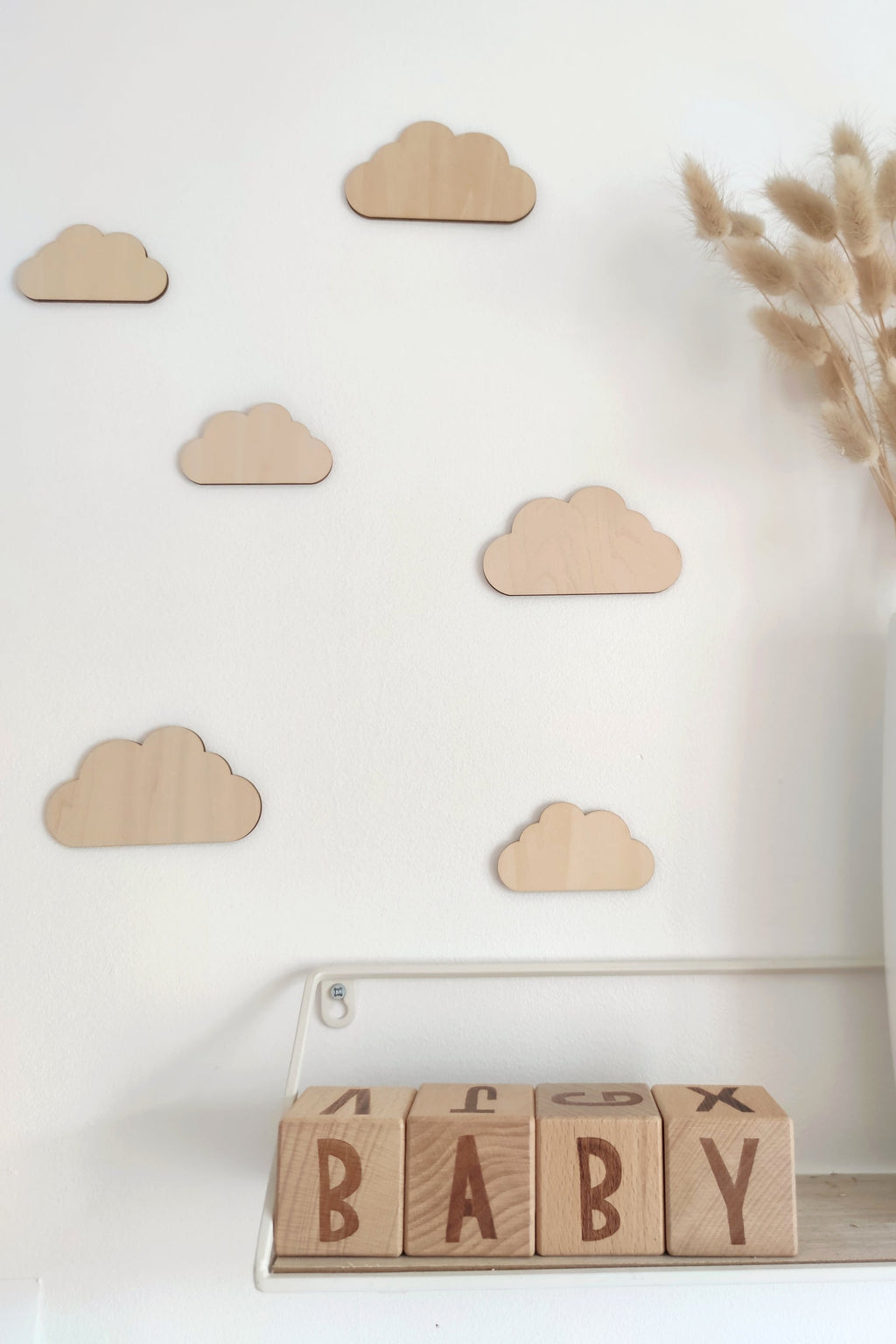 Formes en bois - Nuages