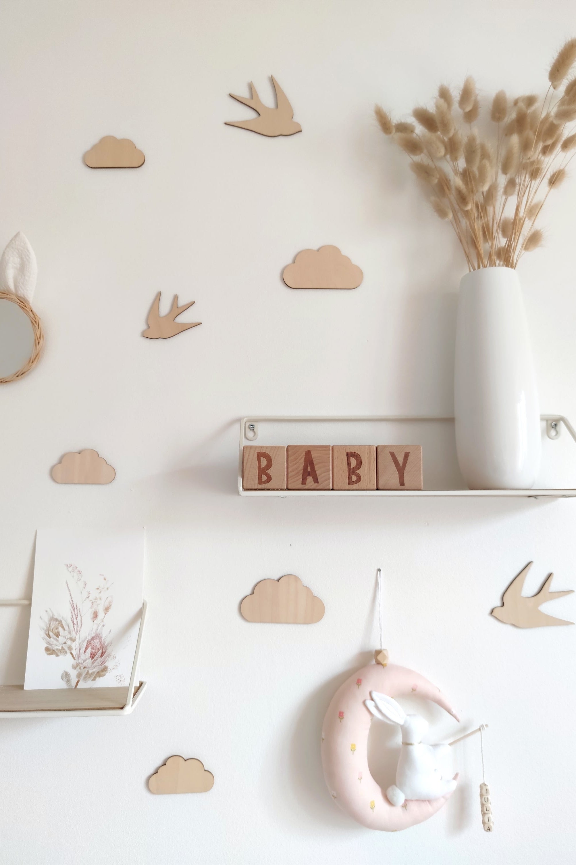 Formes en bois - Nuages