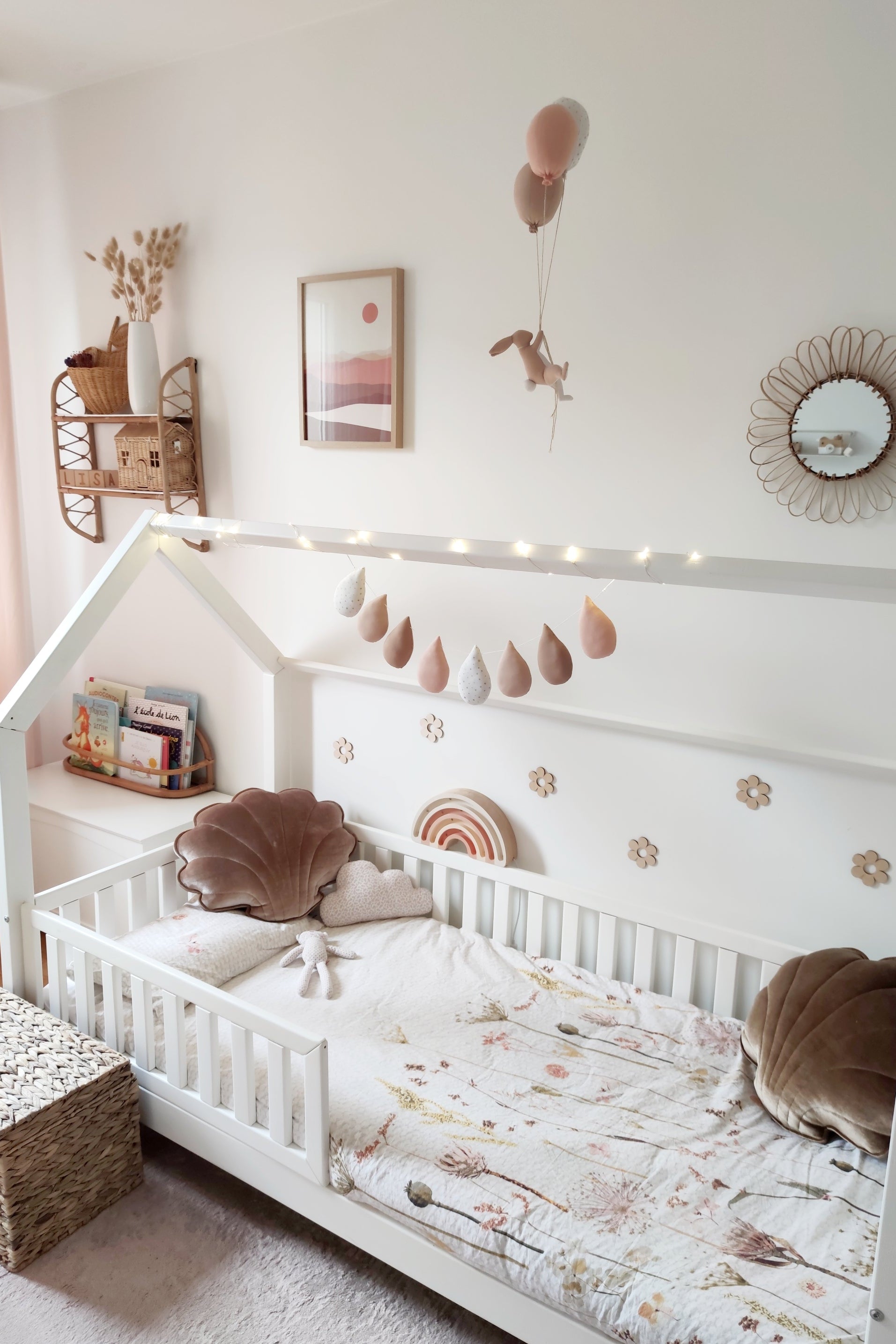 Formes en bois - Fleurs